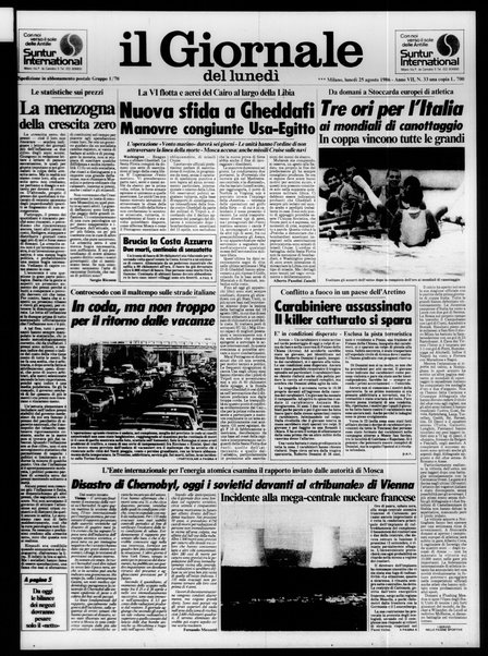 Il giornale del lunedi